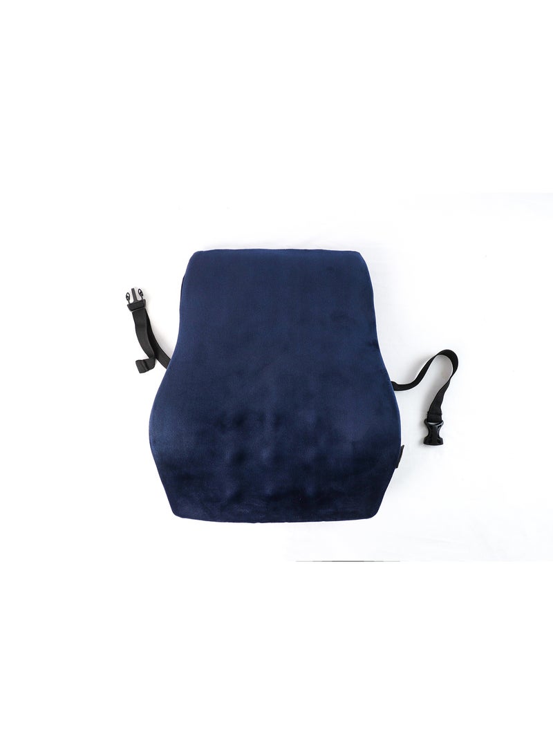 Max Comfort Comfortable orthopedic backrest made of high-density memory foam to support the lumbar vertebrae and promote healthy sitting in the office and car. - Image 1